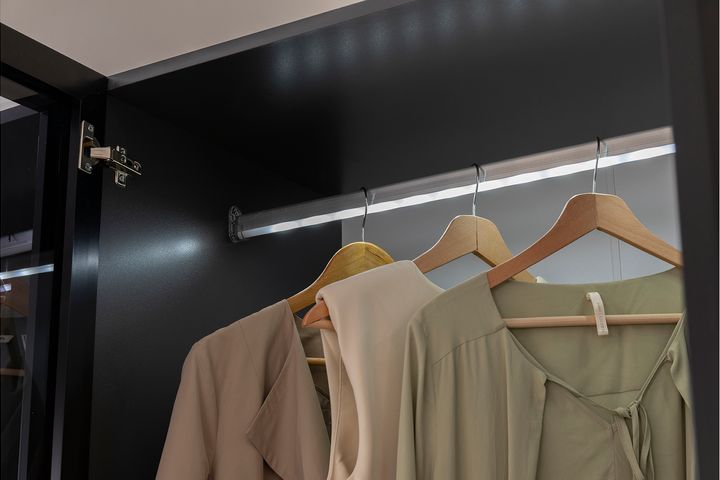 Panna Kledingkast met 5 Deuren, Antraciet