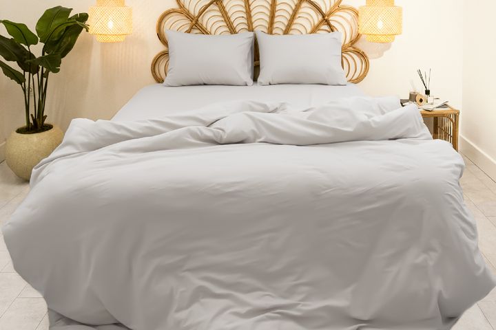 Calmo Dekbedovertrekset, Grijs, Eenpersoons