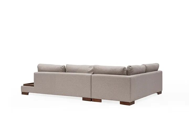 Tulip Hoekbank Rechts, Creme (Zonder pouf)
