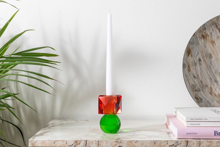 Moena Sparkle Kandelaar, Oranje en Groen, 07