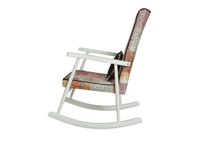 Asedia Trend Authentieke Schommelstoel, Wit