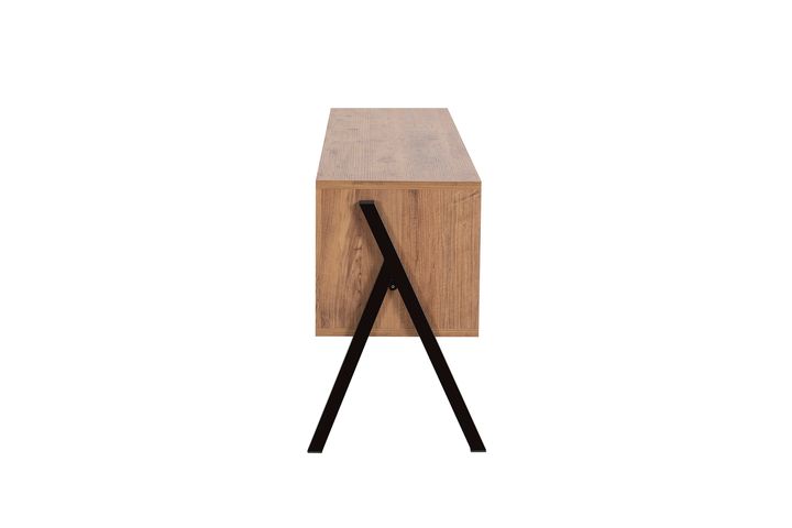 Yanke TV-Meubel met Rekken& Boekenrek, 150 cm, Pijnboom