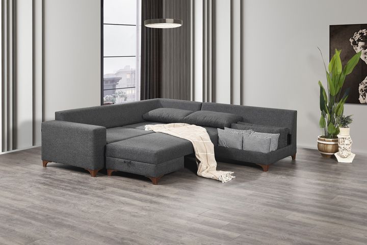 Masse Hoekbank Rechts, Antraciet