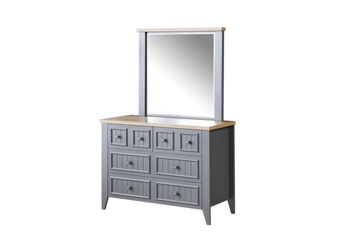 Lora Ladekast met Spiegel, Grijs