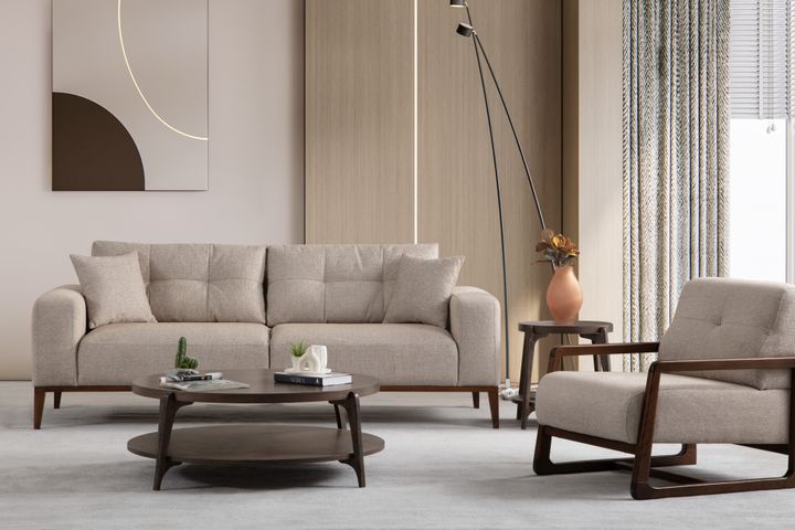 Sinor 3-Zitsbank, Beige