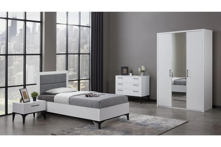 Luxe Jeugdkamerbed, Met Lattenbodem, 90X190