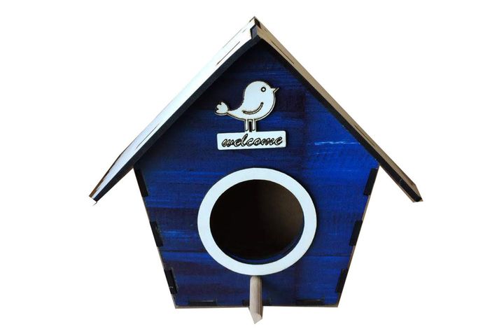 Akadia Bird House, Blue