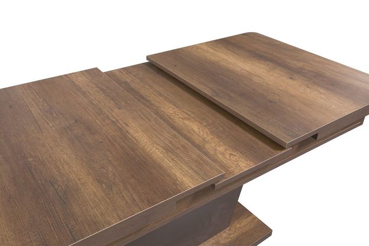 Dubai 4 - 8 Seat Extendable Dining Table, Dark Wood