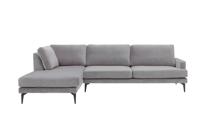 Matilda Corner Sofa Left Chaise, Steel Grey