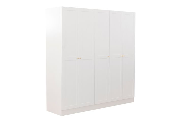 Henry Kledingkast, 5 Deuren, Wit
