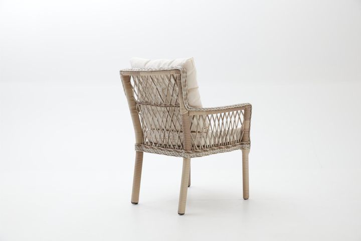 Pirus Rattan 3+1+1 Tuinloungeset, Beige