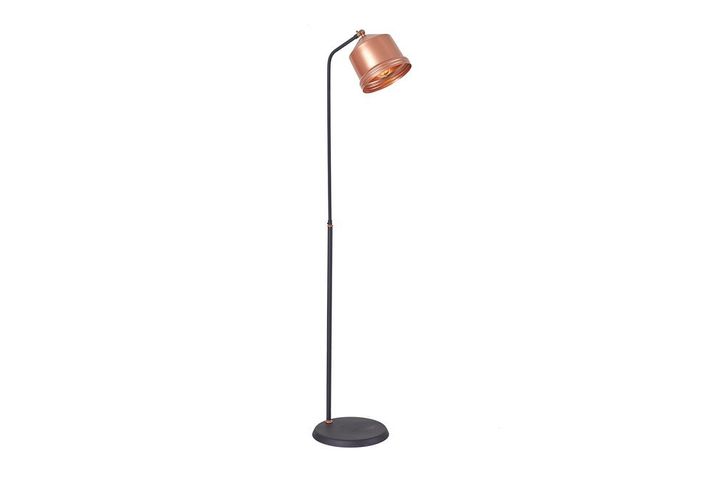 Lucas Floor Lamp, 165 cm, Copper & Black