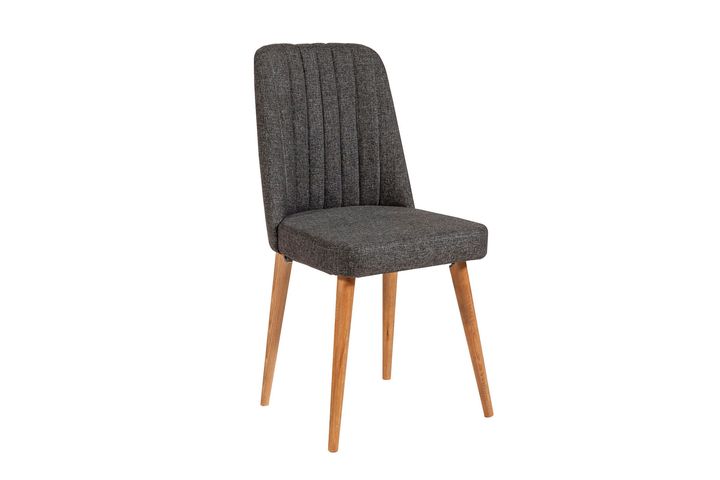 Vina Dining Chair, Anthracite & Oak