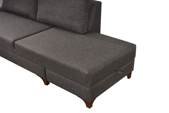 Masse Hoekbank Rechts, Bruin