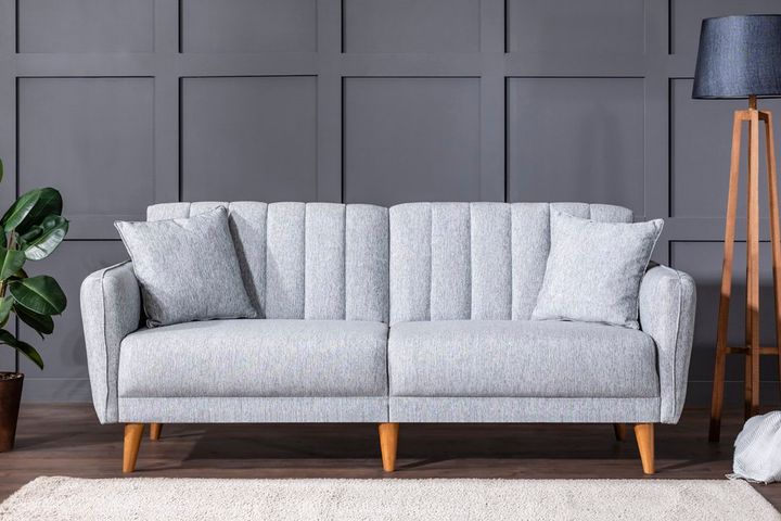 Aqua 3-Sitzer Sofa, Grau