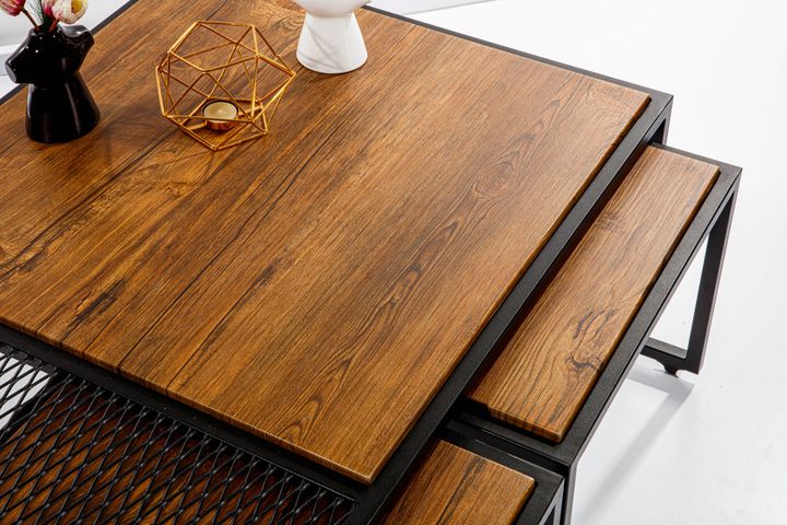 Valencia Salontafel Set, Antiek Walnoot