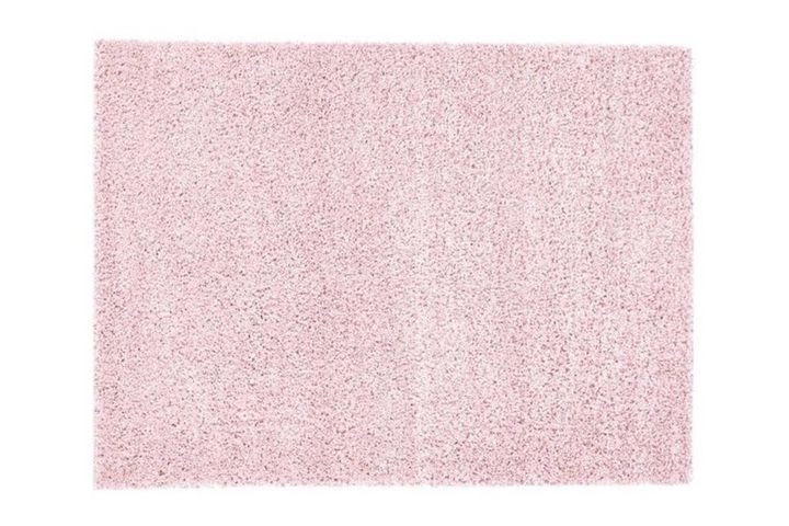 Piave Plain Shaggy Rug, 160 x 160 cm, Pink