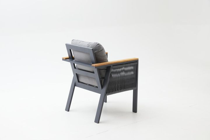 Capella Dubbele Tuinloungeset, Antraciet