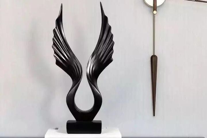 Abstract Vleugelobject, Zwart