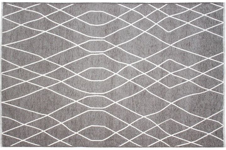 Moretti Willis Doppelseitiger Maschinenteppich, 200x290 cm, Grau