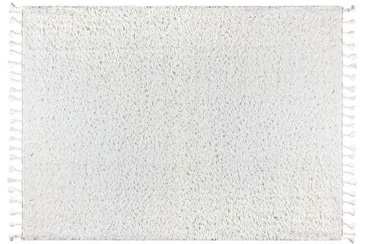 Marakesh Shaggy Teppich, 80x150 cm, Weiß