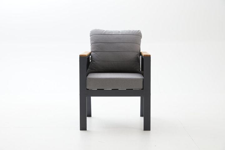 Capella Dubbele Tuinloungeset, Antraciet