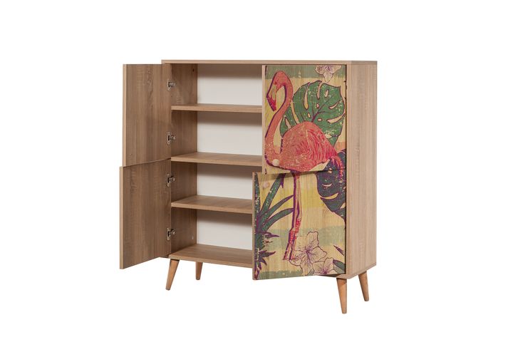 Flamingo Square Sideboard, Pink