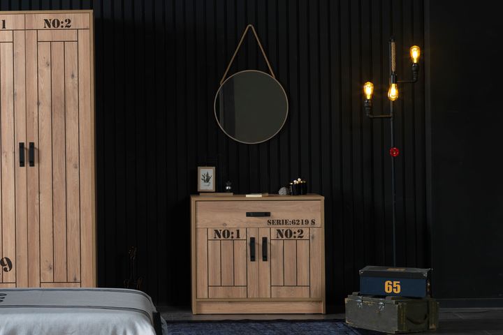 Black Ladekast Spiegel