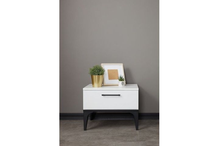 Life Bedside Table, White