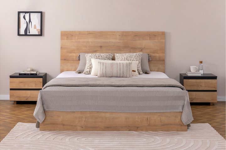 Panna Bedframe, 160x200 cm, Antraciet