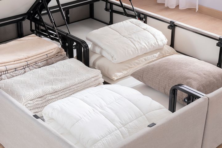 Luna Sage Boxspring Set, 160x200 cm, Grijs