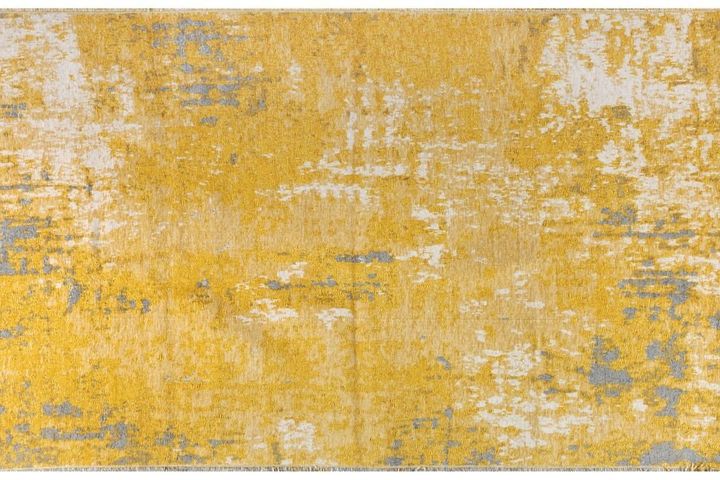 Moretti Dubbelzijdig Tapijt, 77x300 cm, Geel