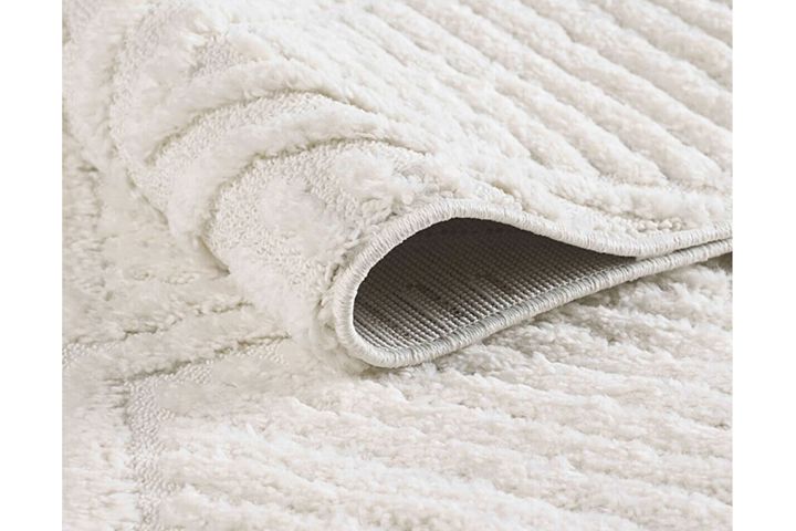 Sidonie Elite Machinetapijt met Franjes, 100x200 cm, Creme