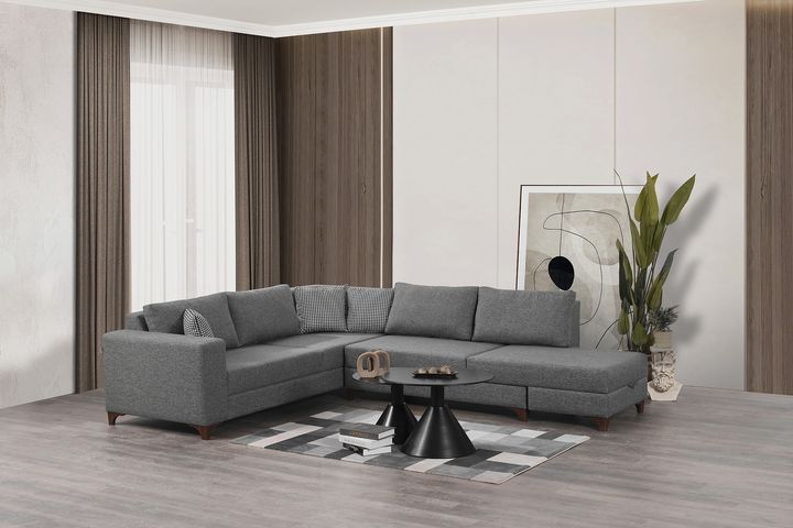 Masse Hoekbank Rechts, Grijs