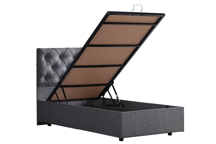 Peggy Plus Boxspringbedset, 90x190 cm, Grijs