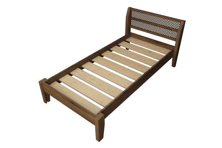 Tokio Single Bed, 90 x 190 cm, Walnut