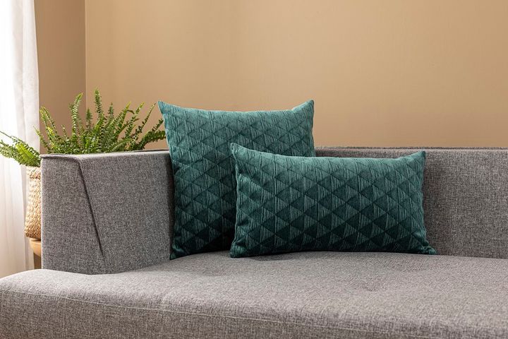 Trek Cushion Cover, 45 x 45 cm, Green