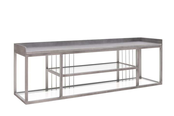 Lola Tv-Meubel, Zilver, 140 Cm