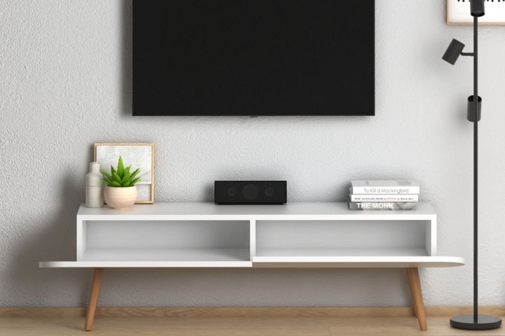 Lotus TV Unit, 120 cm, White