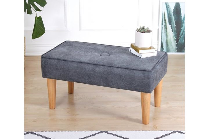 Square Hockerbank, Grijs