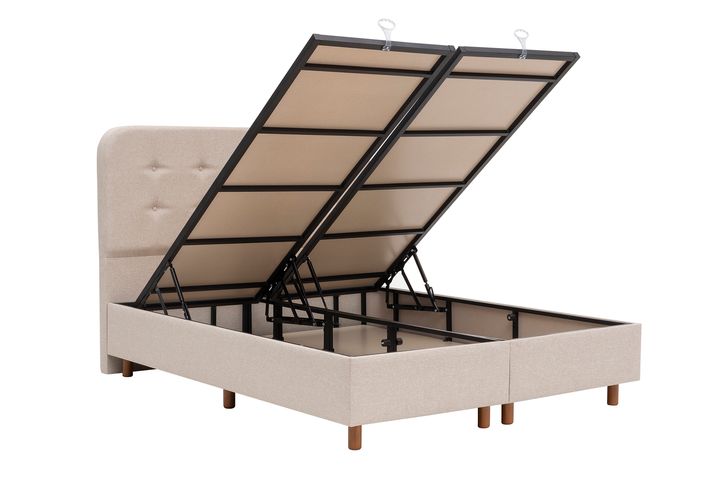 Luna Notte Boxspring Set, 120x200 cm (Kleurkeuze Stof In Showroom)