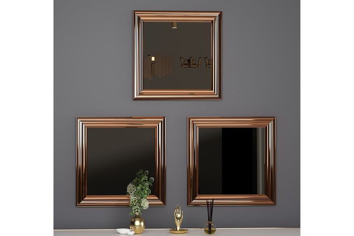 Mone Spiegelset, 3 Stuks, Brons