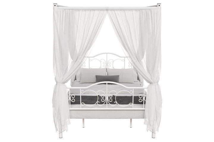 Pero Princess Metalen Bedframe met Klamboe, 140x200 cm