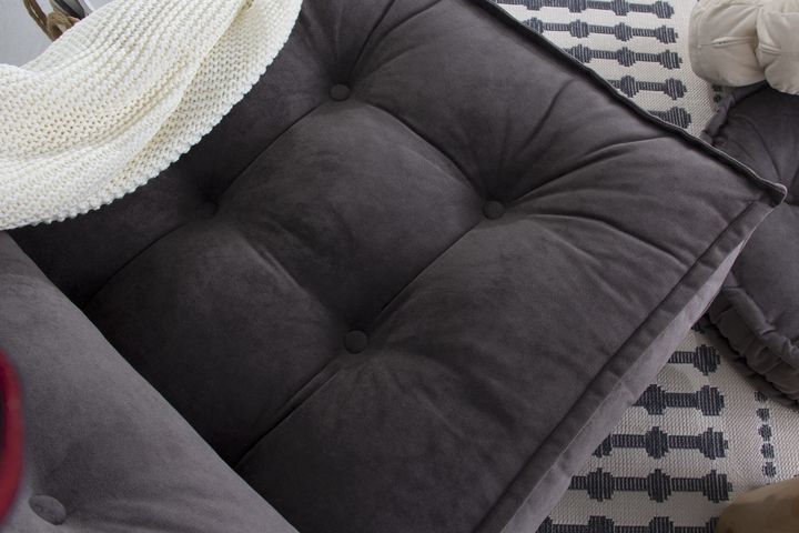 Mocca Opklapbare Fauteuil, Rookgrijs