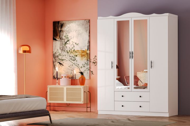 Lavinia 4 Door Children's Wardrobe
