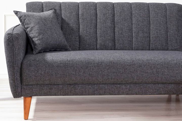 Aqua Corner Sofa Bed Right Chaise, Charcoal