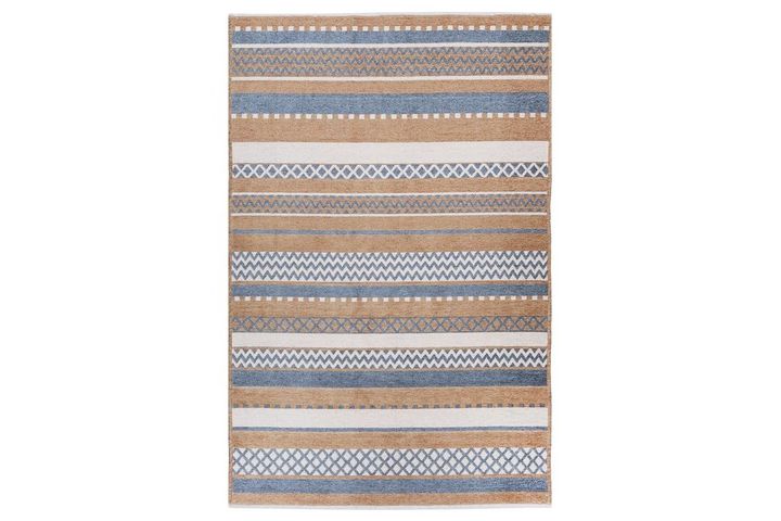 Moretti Turijn Tapijt, 200x290 cm, Bruin en Blauw