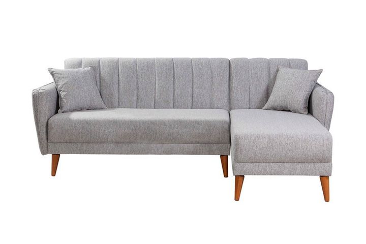 Aqua Corner Sofa Bed Right Chaise, Grey