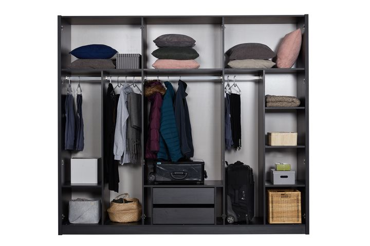 Zeta Kledingkast met 6 Deuren