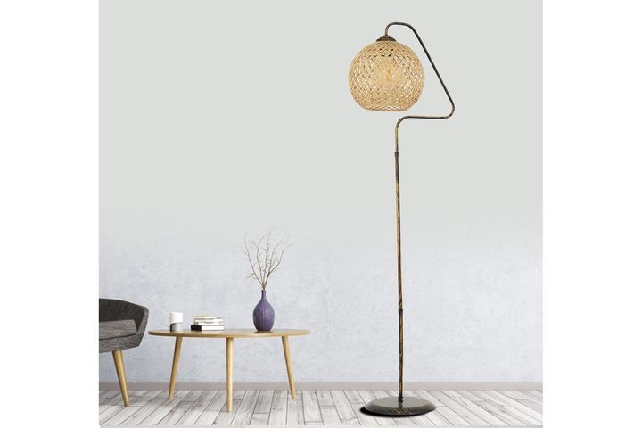 Coude Vloerlamp, Goud